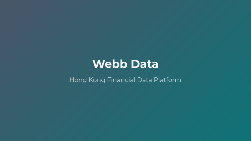 Webb Data screenshot